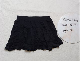 Shein black summer skirt