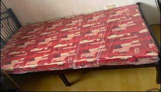 NEW Single URATEX BED 4 inch mattress foam once used 