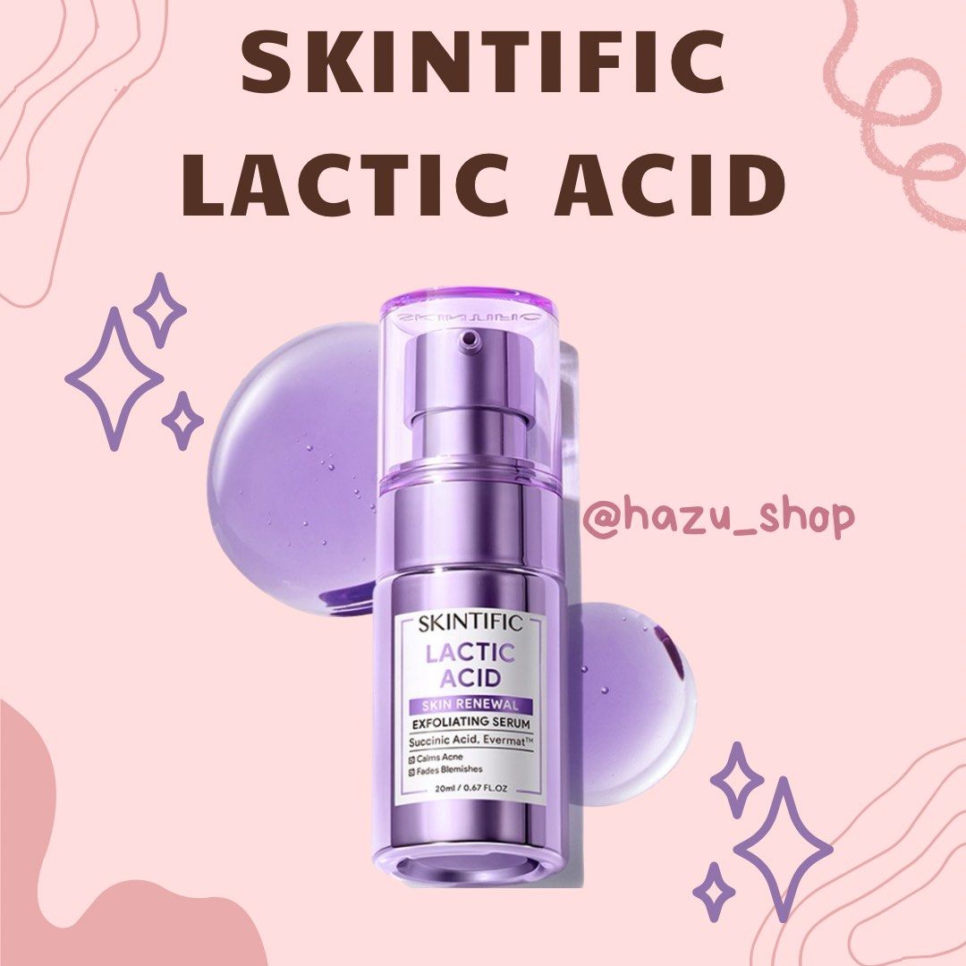 Skintific Lactic Acid Skin Renewal Exfolating Serum, Kesehatan