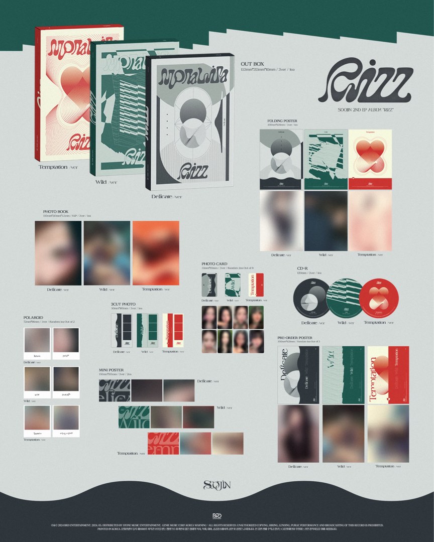 SooJin 2nd EP Album Rizz, Hobbies & Toys, Memorabilia & Collectibles, K ...