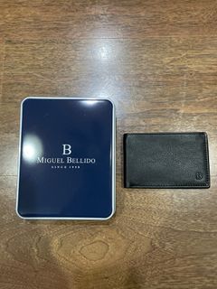 Miguel Bellido Black Soft Genuine Leather Wallet Made in Spain [SUPER SALE BRAND NEW]