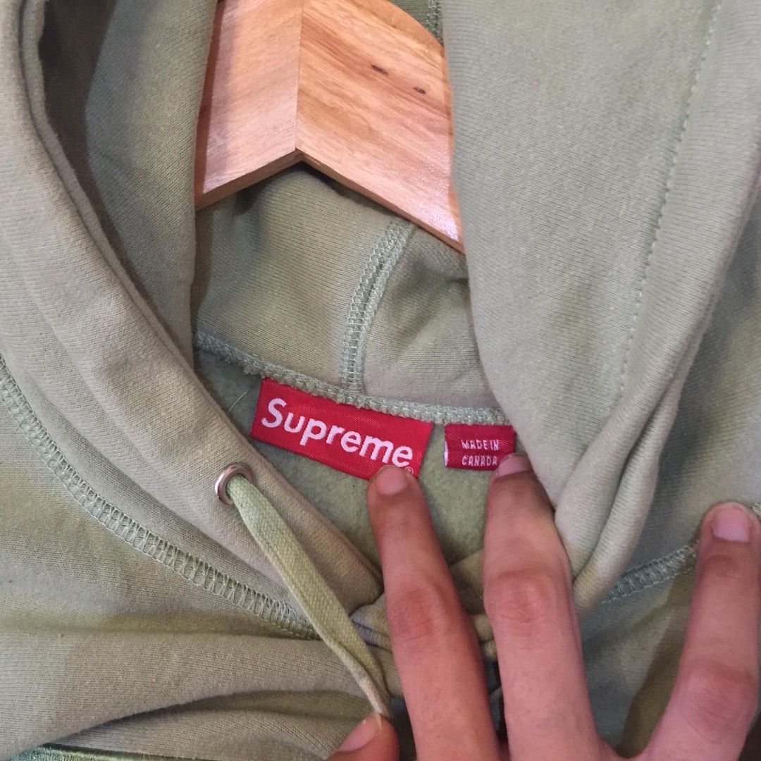 Supreme box logo hoodie olive green sales