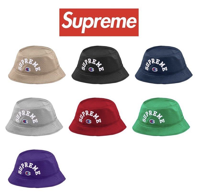 Supreme x Champion Mesh Crusher HAT supreme bucket champion