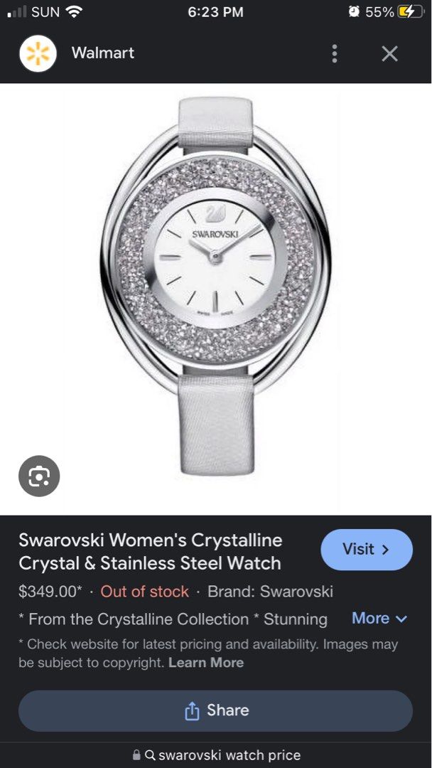 Swasrovski watch (Category: Luxury Watches) located in Angeles City. Submitted by phynes (Listing ID 1301298481, Image 2). Description: Swiss made Authentic Sapphire crystal In excellent condition GCash payment .