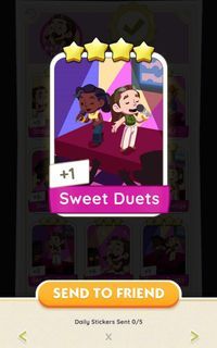 Sweet Duets Monopoly Go! 4 Star Sticker