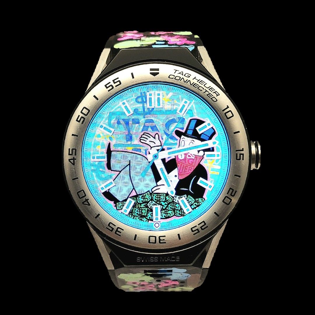 Tag Heuer 02T Tourbillon Chronograph Connected Modular 45 Smartwatch Dual Kit Alec Monopoly Special Edition Set of 02 Watches