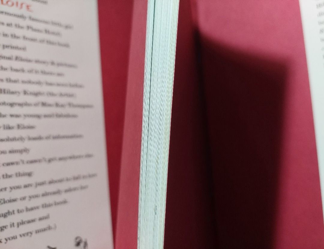 The Absolutely Essential Eloise hardbound book (Category: Storybooks) located in Antipolo. Submitted by cychiyo (Listing ID 1301228883, Image 2). Description: The Absolutely Essential Eloise hardbound book no pen marks anywhere clean there are only slight tears on the cover overlay but none on the actual book itself best price posted payment via GCash.