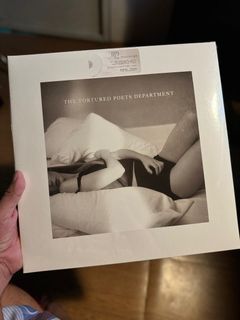 THE TORTURED POETS DEPARTMENT BY TAYLOR SWIFT 2 GHOSTED WHITE VINYL