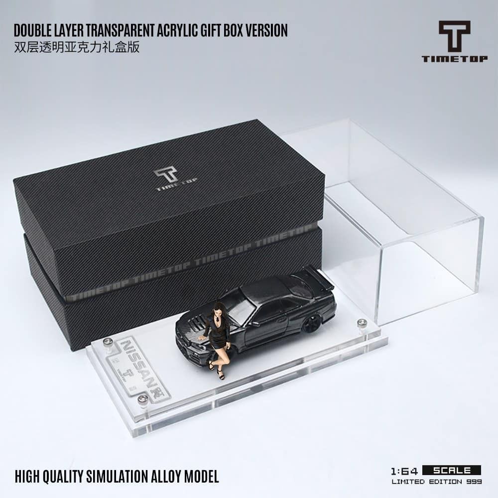 TIMETOP 1/64 GT-R (R34) FULL CARBON WITH FIGURE, Hobbies & Toys, Toys ...
