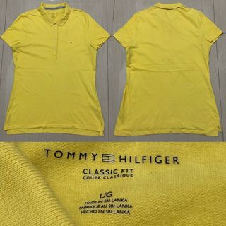 TOMMY HILFIGER CLASSIC FIT WOMENS  POLO SHIRT (Yellow)