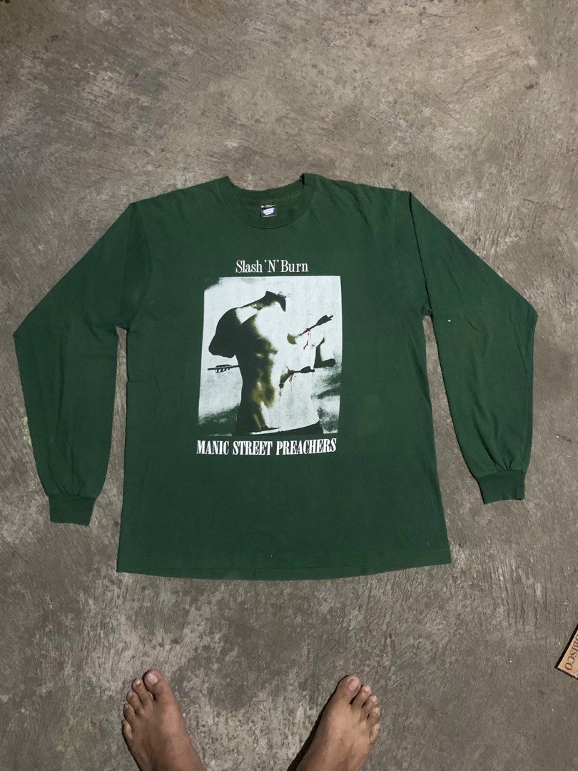 Vintage 90s Manic Street Preachers Slash n burn Longsleeve
