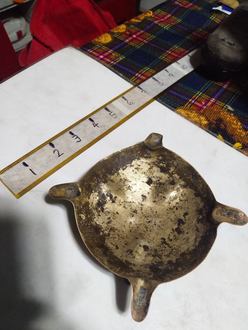 Vintage BRASS ashtray/Souvenir of Baguio City/1960s era, Hobbies & Toys