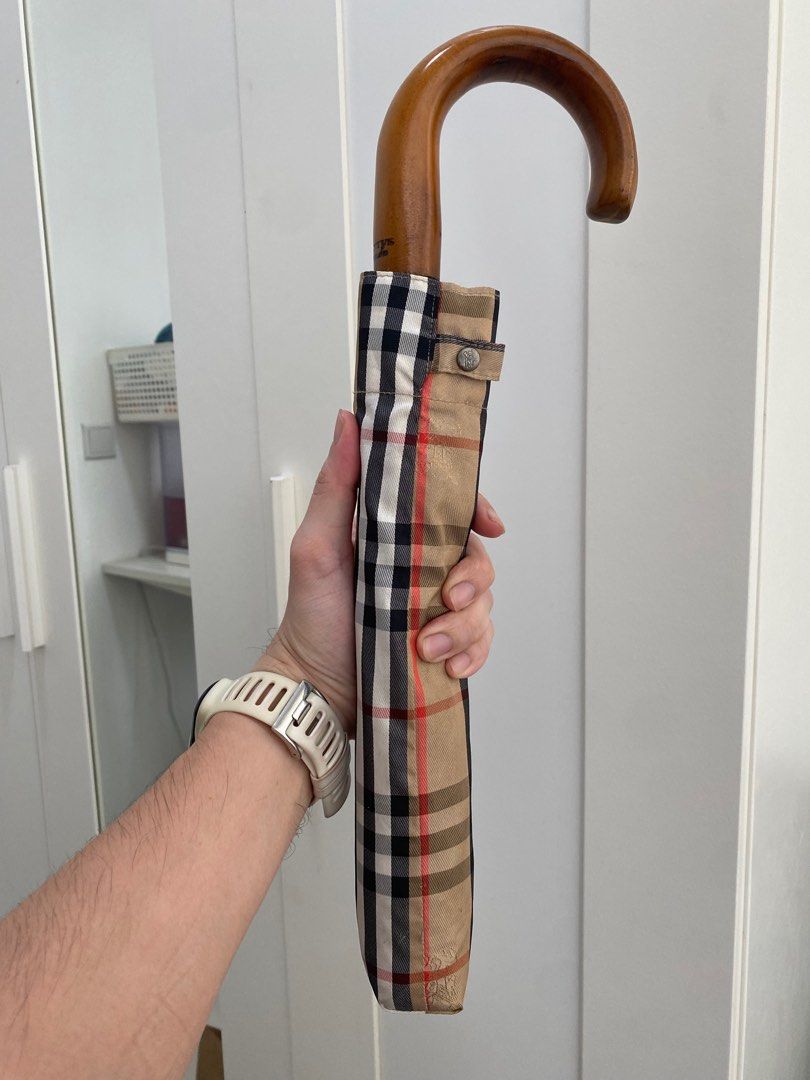 Vintage Burberry Umbrella Authentic Hobbies Toys Travel Umbrellas on Carousell