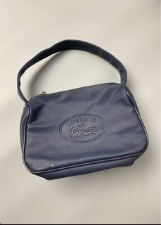 Vintage lacoste navy blue mini shoulder bag