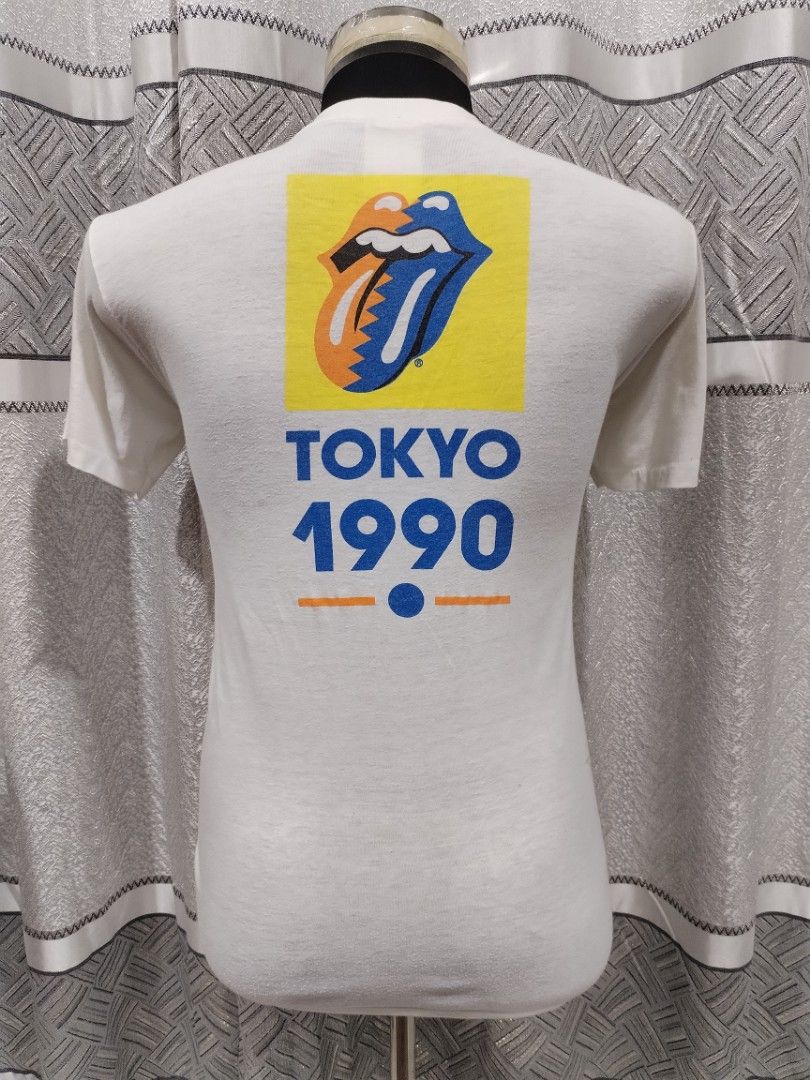Vintage Rolling Stones 9 Lidah Tour Tokyo 1990, Men's Fashion