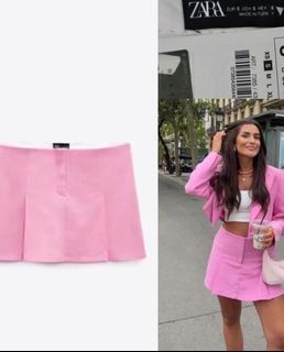 ZARA Pleated Mini Skirt