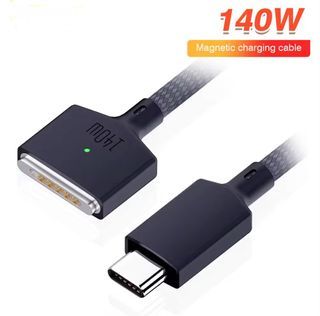 140W PD Cable for Magsafe 3 Magnetic Cable for Macbook Pro Air 13 14 16 M1 M2 LED Indicators Fast Charger Cord Adapter