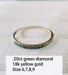 .20ct green diamond ring