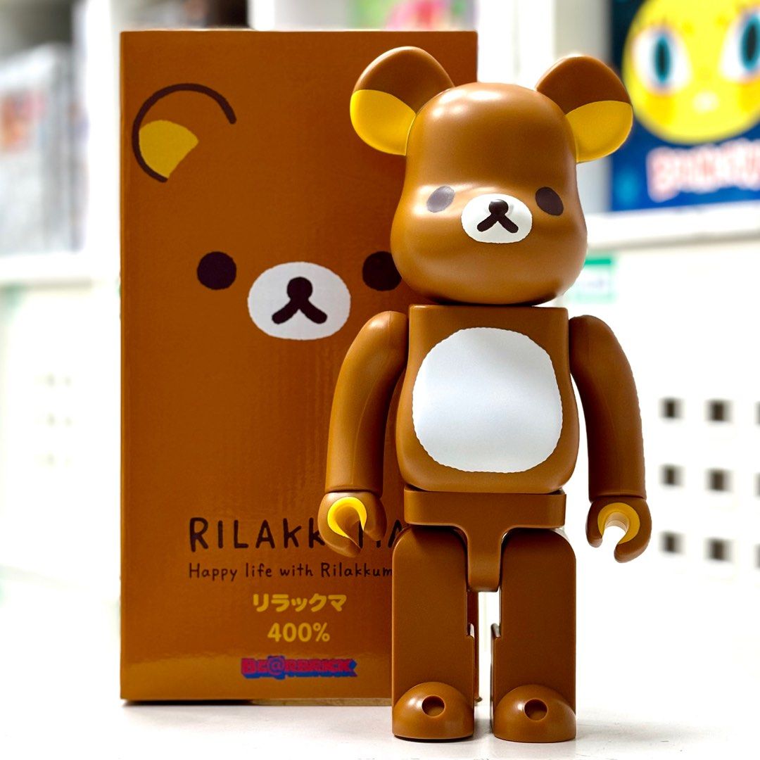 全新未開封BE@RBRICK 400% BEARBRICK Rilakkuma 鬆弛熊棕色熊