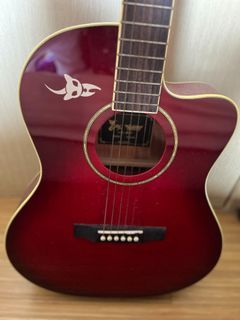 Academy of Rock A2 Acoustic Guitar (Red)