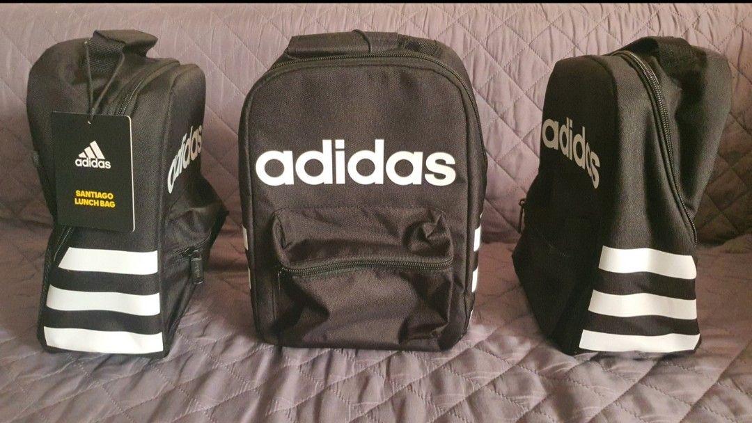 Adidas Santiago Lunch bag (Category: Belt bags, Clutches and Pouches) located in Paranaque City. Submitted by silverbmr (Listing ID 1304319357, Image 1). Description: Adidas Santiago Lunch bag -can fit small mineral bottle or 3 softdrinks cans -brand new -2 on hand P1300 each Shipping c/o buyer.