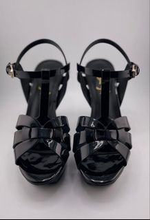 Authentic YSL Tribute Patent Black With Cert and Box Size 37