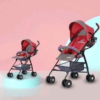 Baby stroller with toys