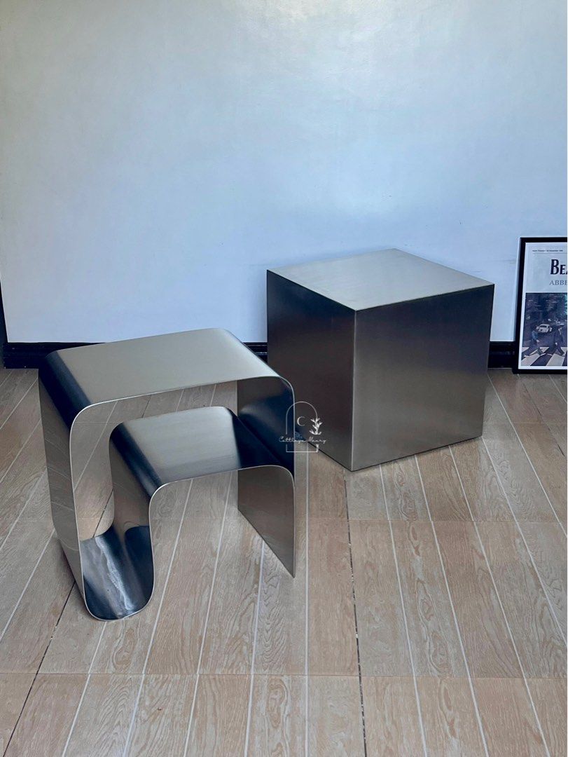 Bauhaus Stainless Table (Category: Coffee & Tea Tableware) located in Dasmarinas. Submitted by shoptinyframe (Listing ID 1304281574, Image 2). Description: Made to order ; 1-2weeks leadtime Kindly DM us in our other socials for fast transaction as we cannot reply each of messages here. Thank you :) IG: @cattleyamaury FB: Cattleya Maury.