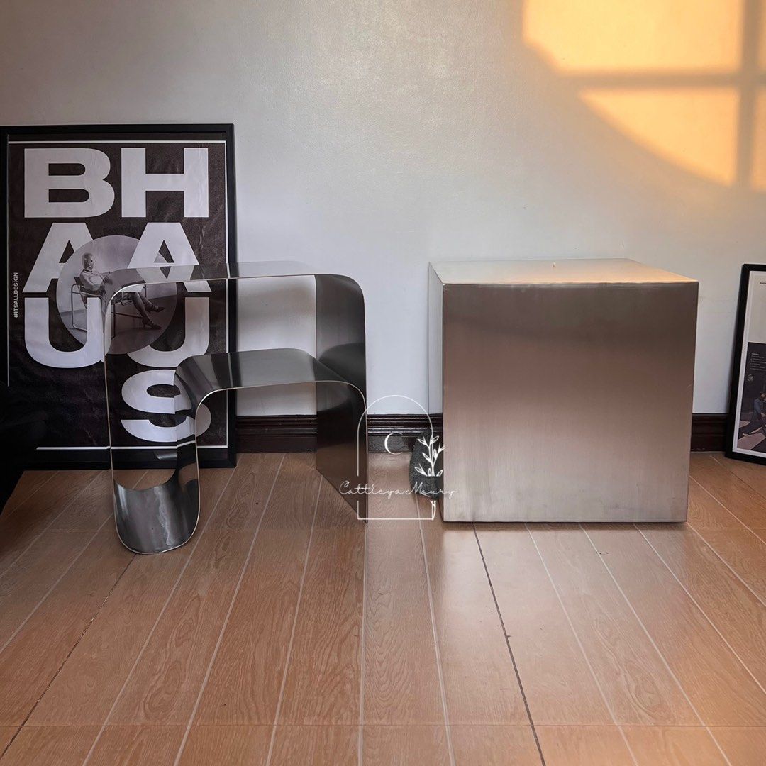Bauhaus Stainless Table (Category: Coffee & Tea Tableware) located in Dasmarinas. Submitted by shoptinyframe (Listing ID 1304281574, Image 3). Description: Made to order ; 1-2weeks leadtime Kindly DM us in our other socials for fast transaction as we cannot reply each of messages here. Thank you :) IG: @cattleyamaury FB: Cattleya Maury.