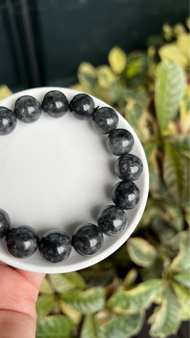 Black Jade Bracelet B001 Shuang Hua Zhu Bao delicate