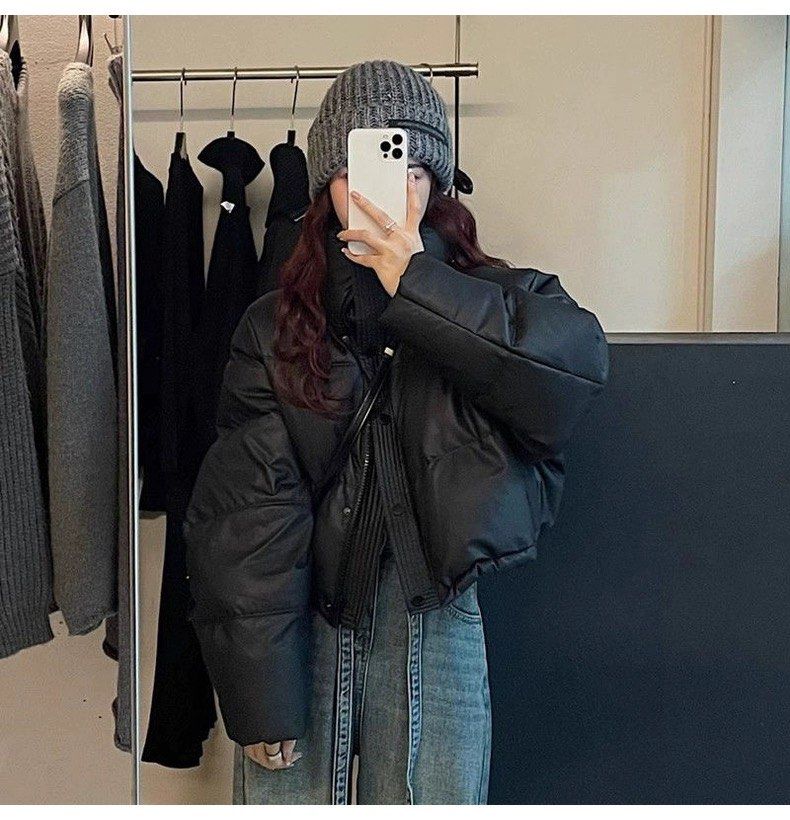 black puffer winter spring jacket Women s Fashion Coats Jackets and Outerwear on Carousell
