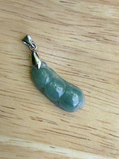 Blue Water Jade Bean Pendant