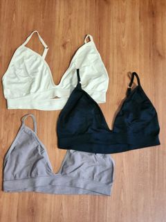 BRAND NEW/NEVER USED bra -- no wire, no pads (set of 3)