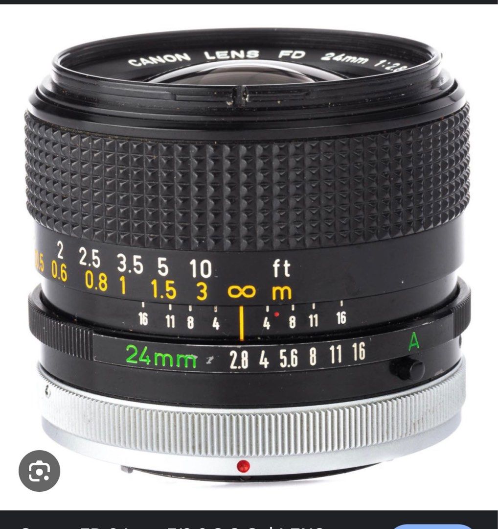 Wide Angle Lens Canon Fd 24 Ssc Canon Lens FD 24mm Lens Camera Lenses
