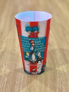 Cat In the Hat Dr. Seuss Universal Studios cup