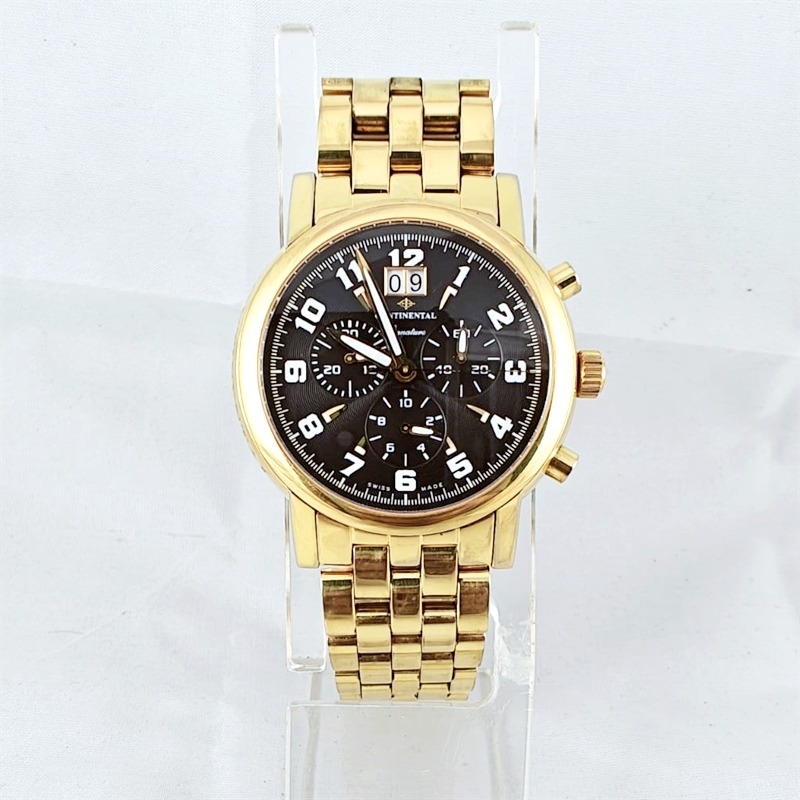 CONTINENTAL Swiss Made 9185-138C Quartz Men's Watch, Men's Fashion