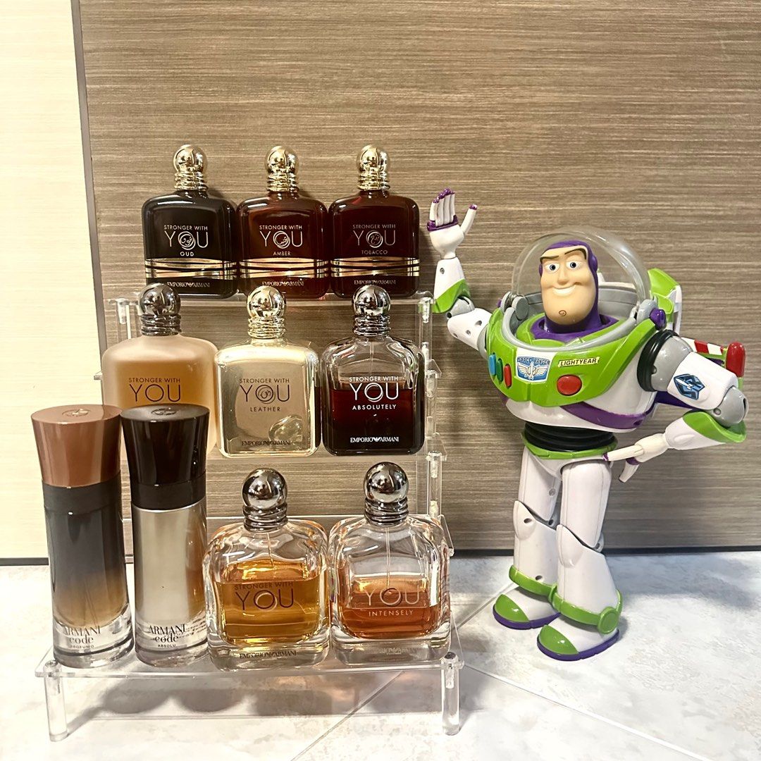 Decant Armani Stronger With You Freeze Absolutely Intensely Leather Oud Amber Tobacco Code Profumo Absolu