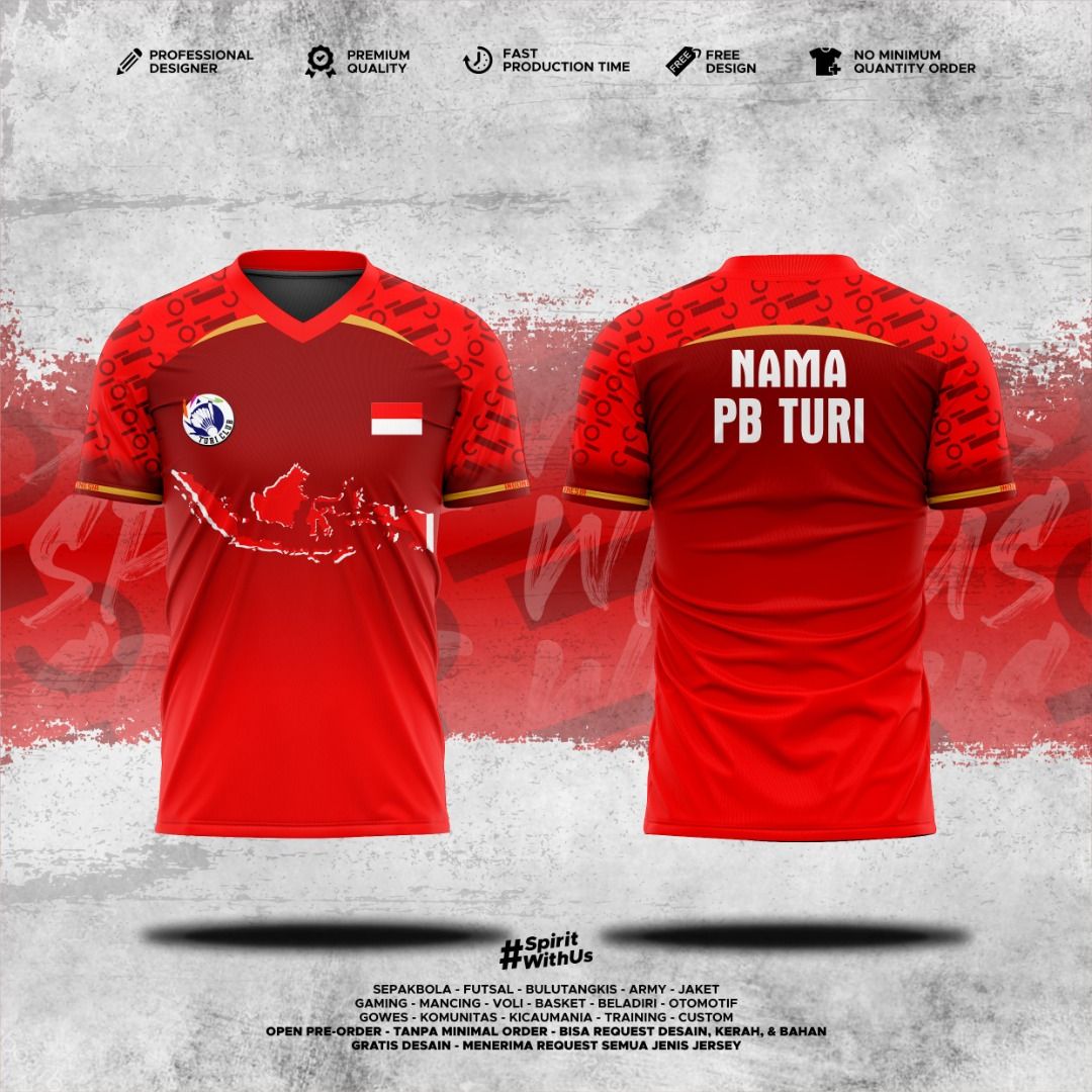 Desain Terbaru Jersey Badminton Surabaya Keren