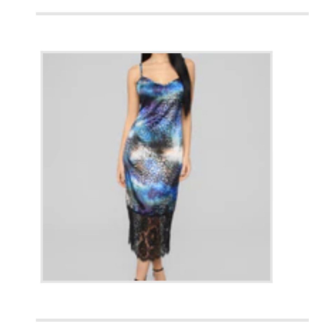 Fashion Nova Midi Slip Dress Women s Fashion Dresses Sets Dresses on Carousell