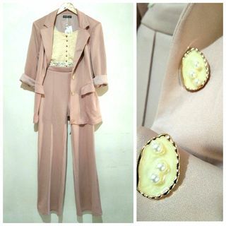 Sale!!! Mauve/ pastel Pink Suit For Women (Blazer & Trouser) ser/ coords