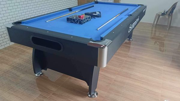 FOR SALE 1 SET 4x8ft SCORPION BILLIARD TABLE (Category: Billiards and Bowling) located in San Pablo. Submitted by travelwithdenise01-15872 (Listing ID 1304357072, Image 2). Description: FOR SALE 1 SET 4x8ft SCORPION BILLIARD TABLE PRICE: Php45,000 SPECS: Size: 4x8ft (Junior) Material: MDF (Medium-Density Fiber) Pocket: Autoball Flooring: Wood ACCESSORIES INCLUSIONS: * 2 pcs. Cue Stick * 1 set Taiwan Billiard Ball * 2 pcs. Cue Chalk * 1 pc. Brush 
