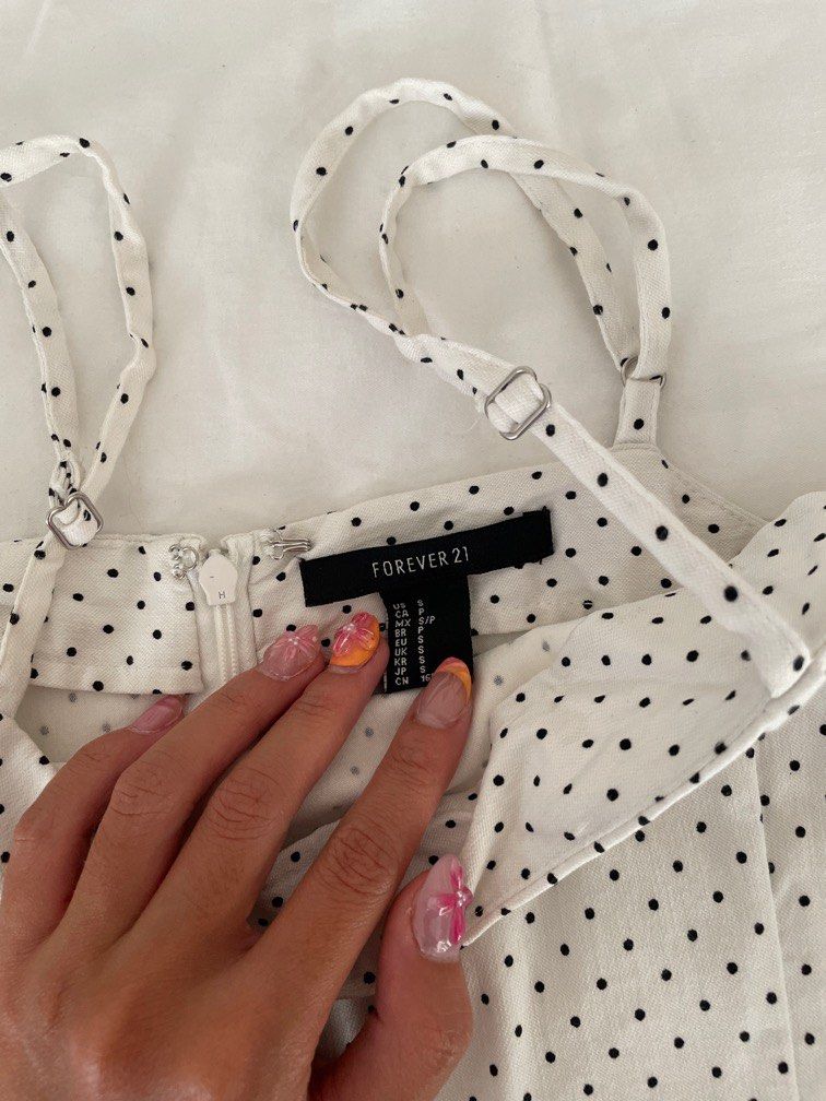 Forever 21 Polka Dots Mini Dress Bodycon Sundress, Women's Fashion, Dresses  & Sets, Dresses on Carousell