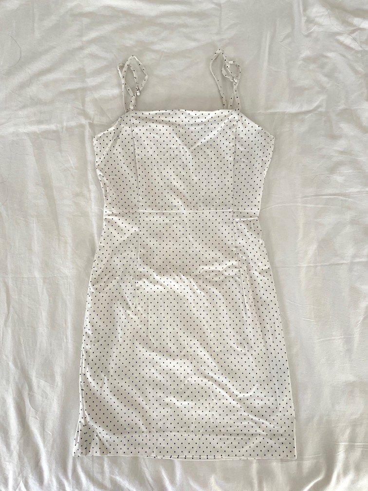 Forever 21 Polka Dots Mini Dress Bodycon Sundress, Women's Fashion, Dresses  & Sets, Dresses on Carousell