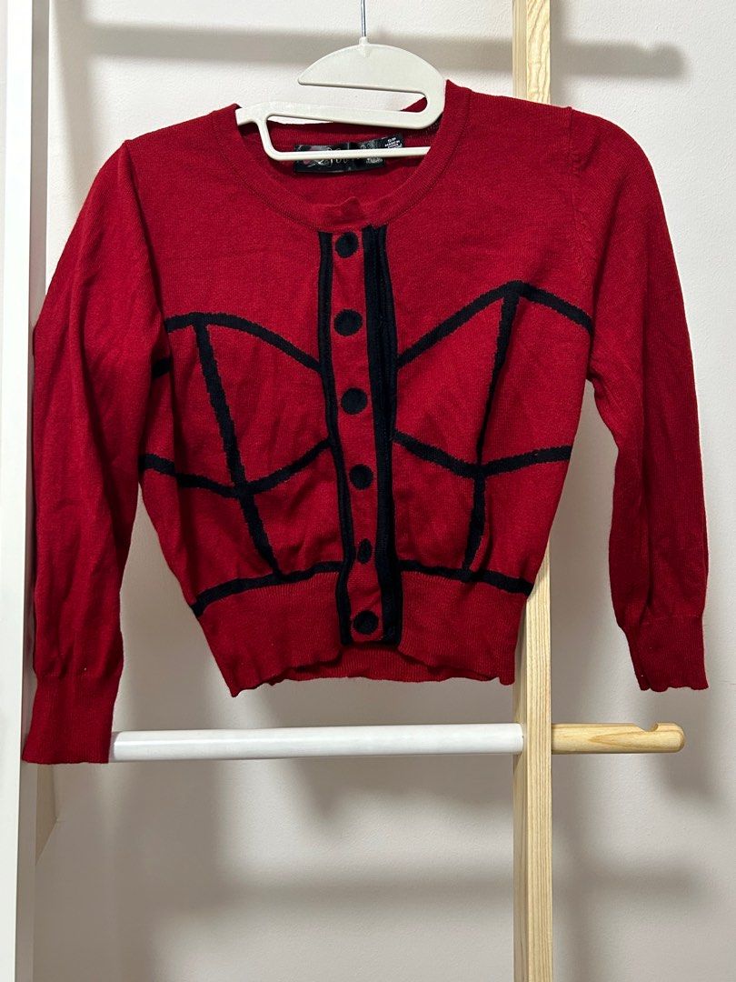 Forever 21 red cardigan sales