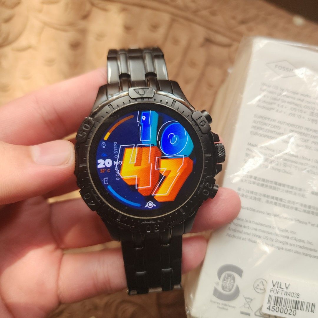 Fossil Gen HR Garrett, Fesyen Pria, Jam Tangan di Carousell