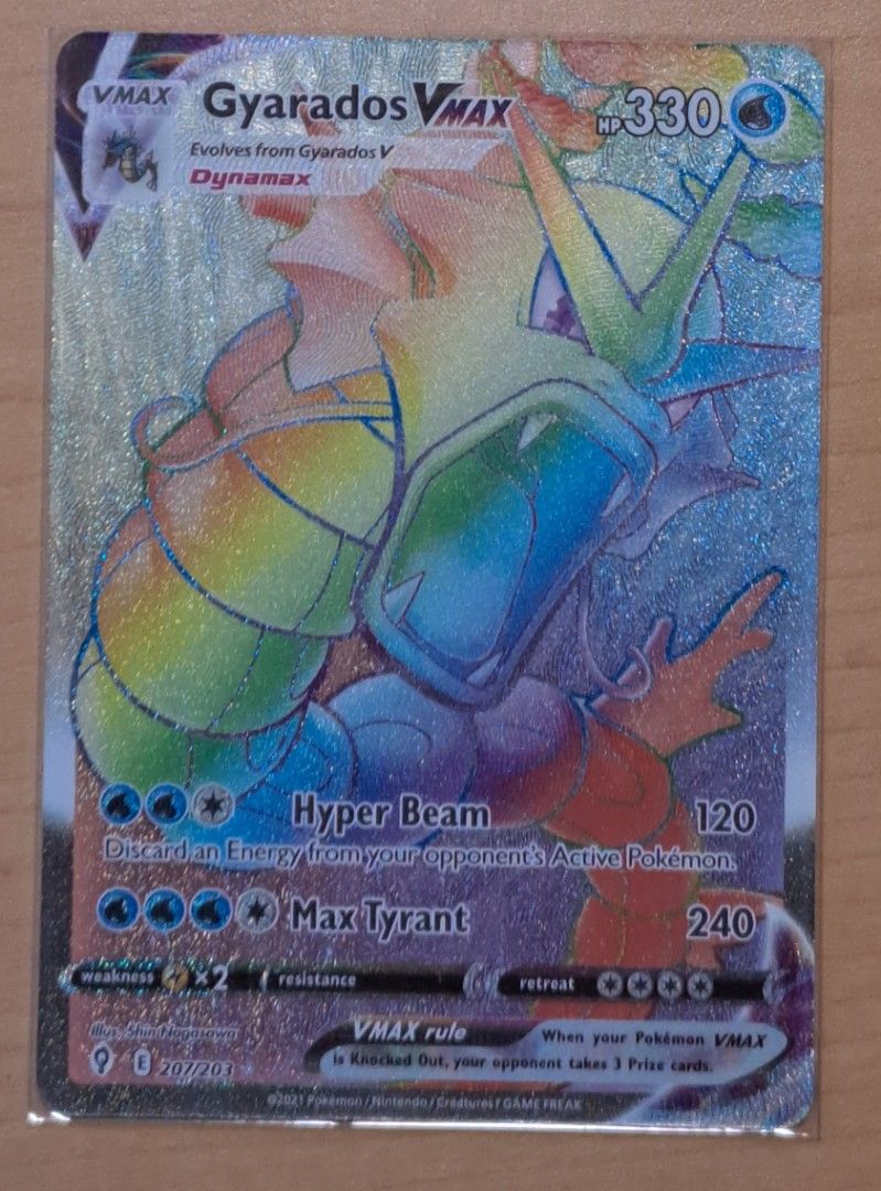 Pokemon Packs Or Cards Japanese Pokemon Card: Gyarados V/VMAX RR/RRR Holo - Near Mint Condition (S7R Set) Golden Pokemon Cards Pokemon Packs Or Cards Japanese Pokemon Card: Gyarados V/VMAX RR/RRR Holo - Near Mint Condition (S7R Set) Golden Pokemon Cards