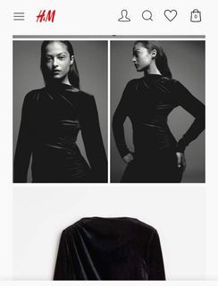 H&M WOMEN'S BLACK LONG SLEEVE DRESS