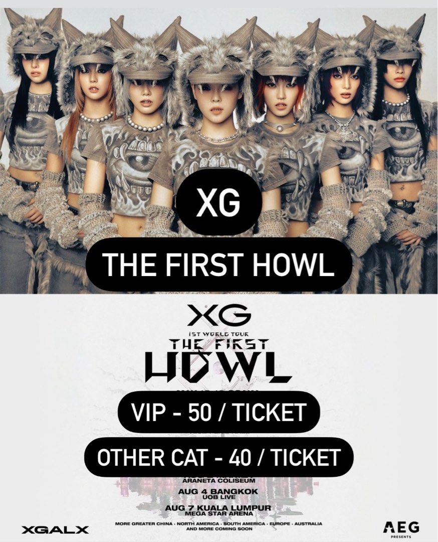 [HTB] XG THE FIRST HOWL 1ST WORLD TOUR IN SINGAPORE HELP TO QUEUE AND ...