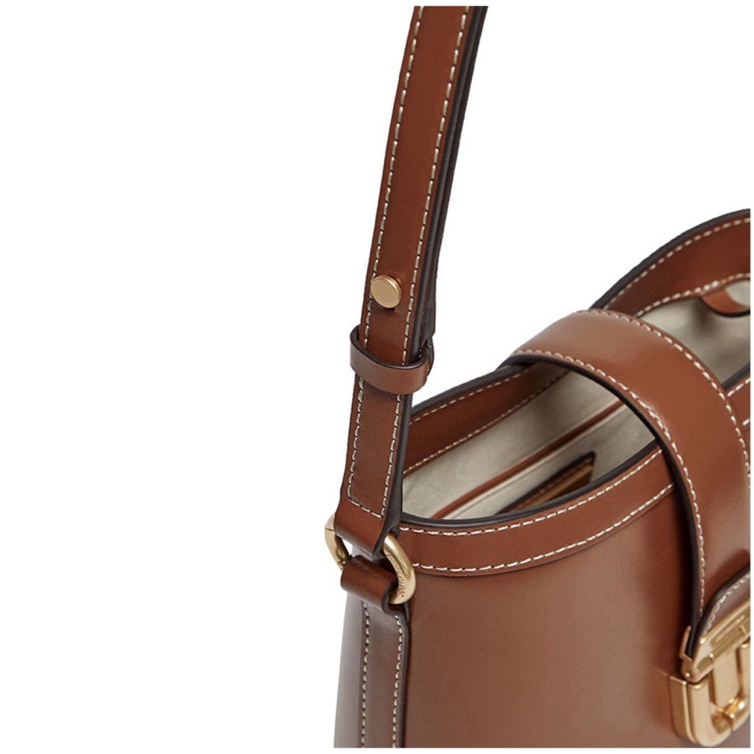 JOY GRYSON Serendipity Bucket Bag - Wood Brown, Women's