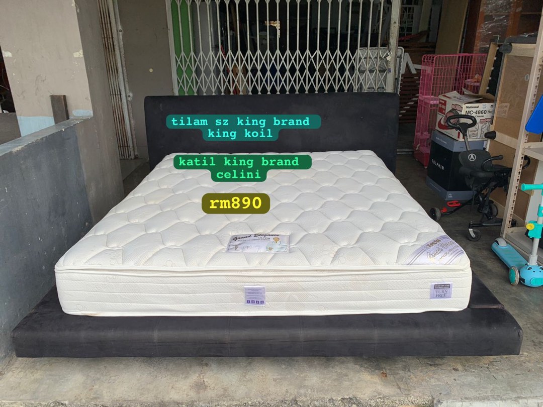 Katil celini&tilam king kong, Furniture & Home Living, Furniture, Bed Frames & Mattresses on